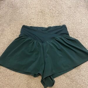 Elegant Dark Green Women's Skorts